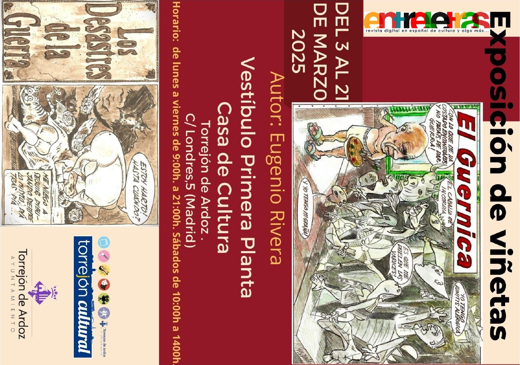 Exposición de viñetas de Eugenio Rivera