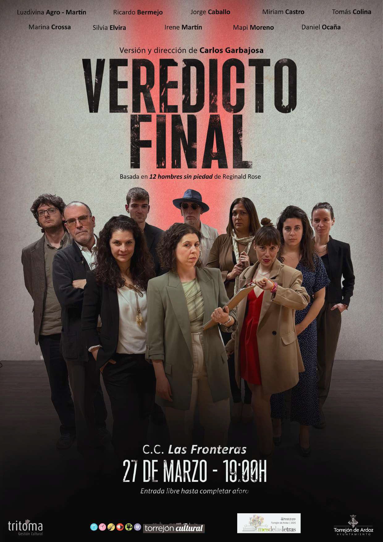 Representación obra de teatro: Veredicto final