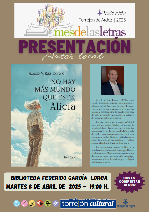 Presentación libro Acisclo M. Ruiz Torrero: No hay más mundo que este, Alicia