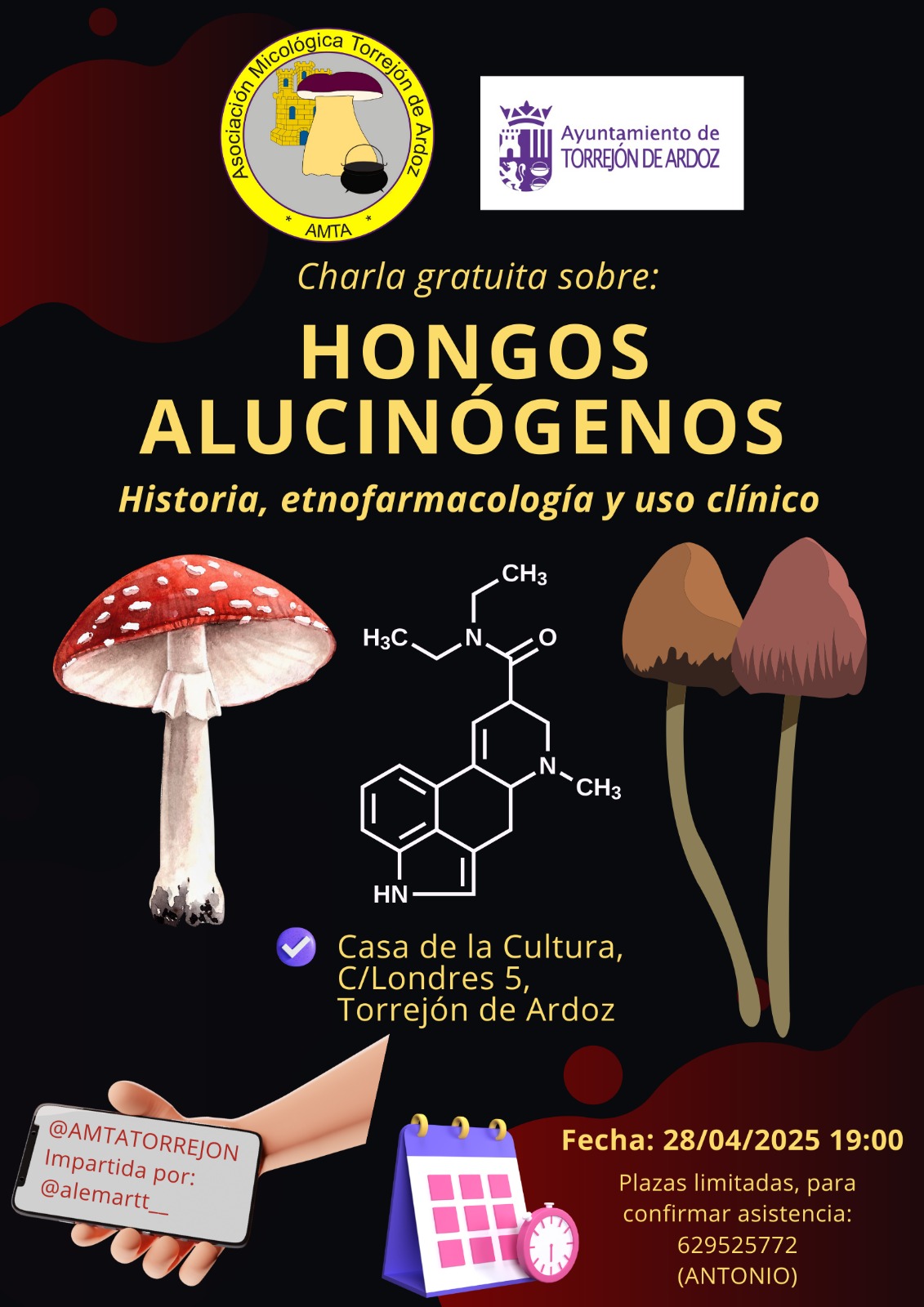 Charla sobre hongos alucinógenos
