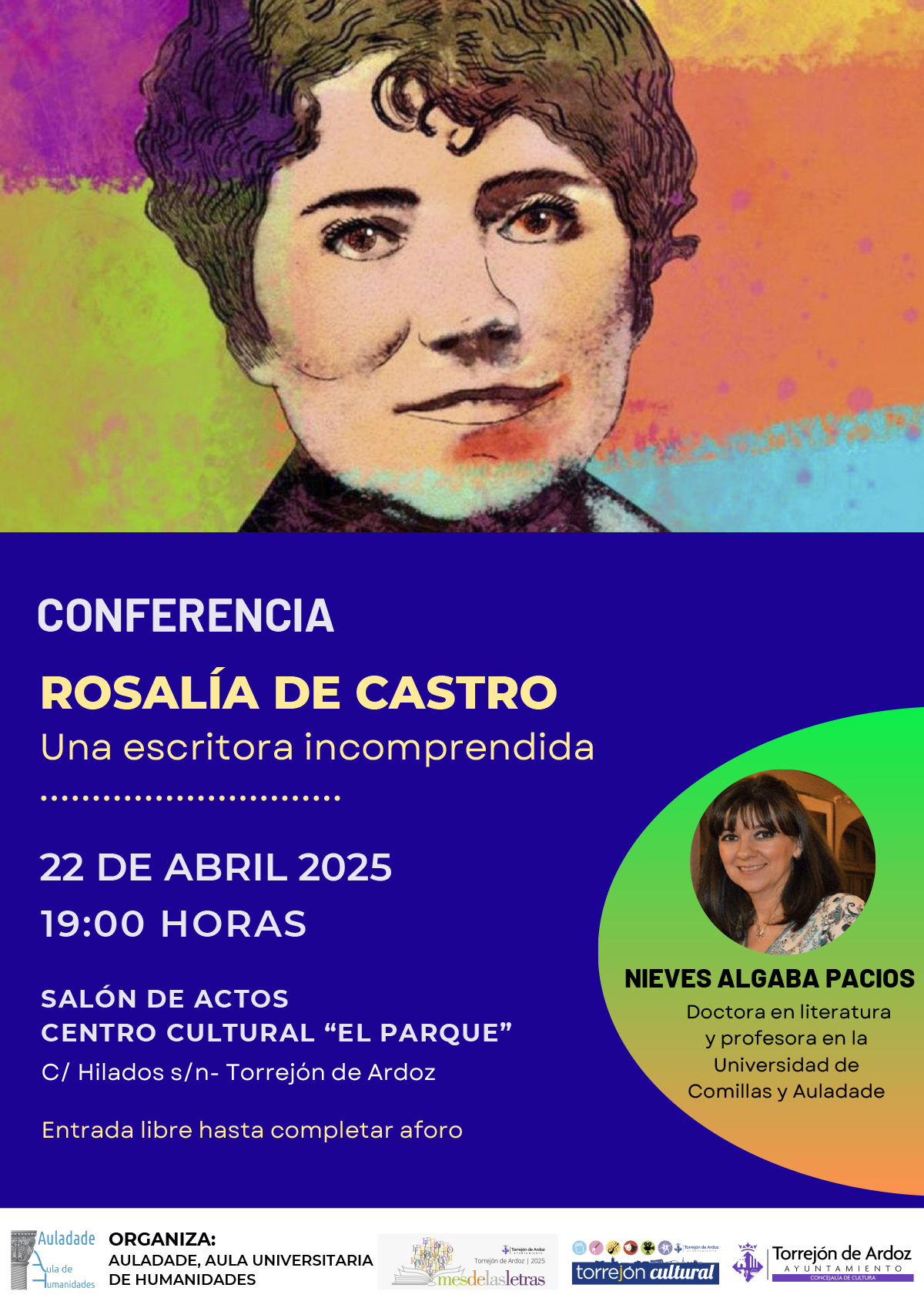 Conferencia: Rosalía de Castro, una escritora incomprendida