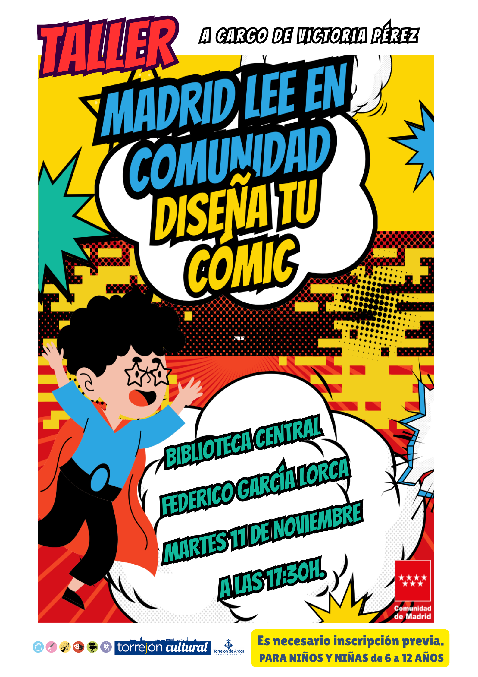 Taller Madrid lee en Comunidad: Diseña tu cómic