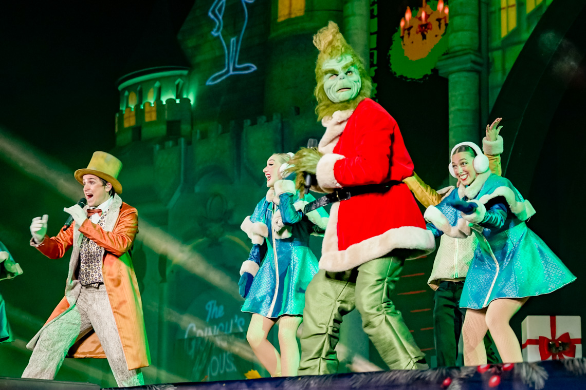 El Secreto del Grinch, uno de los espectáculos de la Puerta Mágica El Secreto del Grinch, uno de los espectáculos de la Puerta Mágica