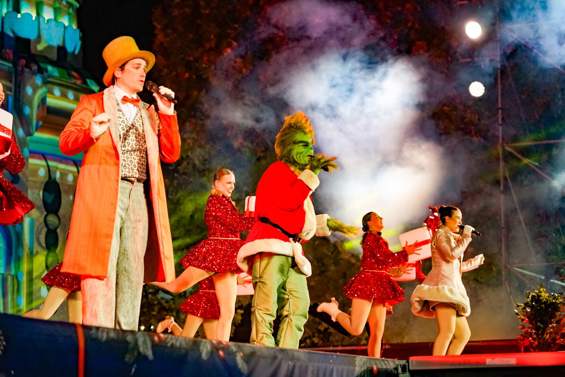 El Secreto del Grinch, uno de los espectáculos de la Puerta Mágica El Secreto del Grinch, uno de los espectáculos de la Puerta Mágica