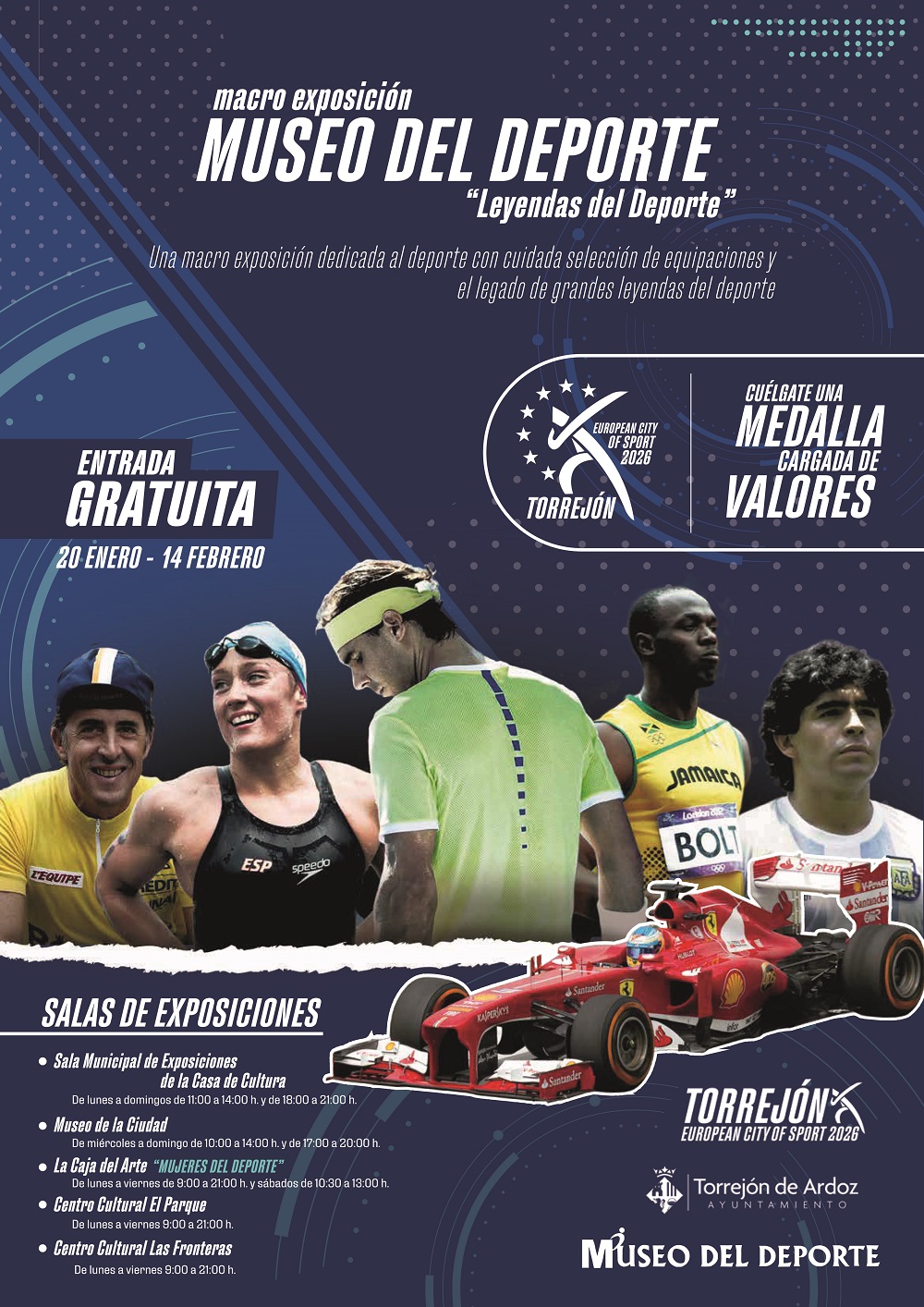 Macroexposición Museo del Deporte: Leyendas del Deporte