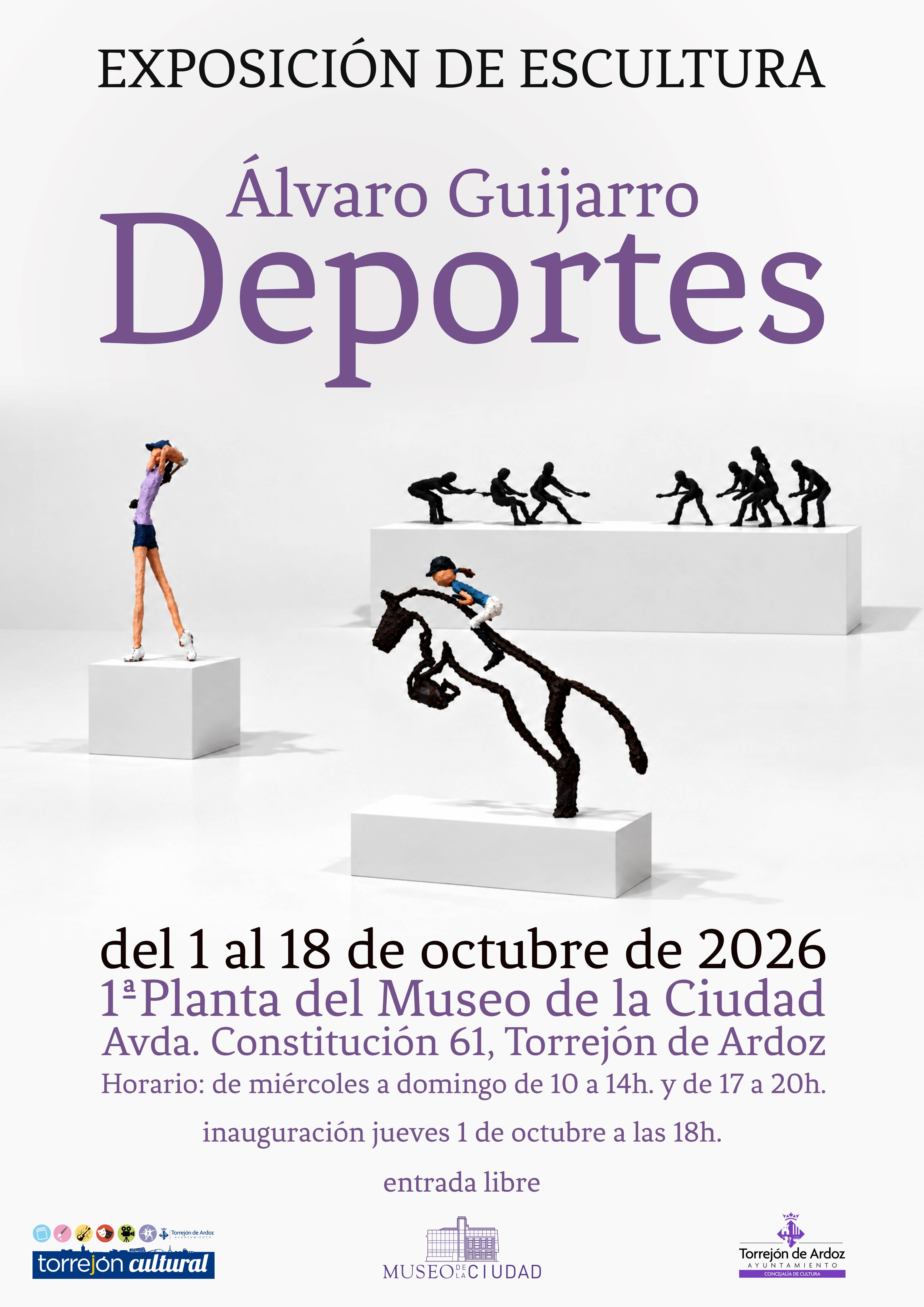 Exposición de escultura de Álvaro Guijarro: Deportes