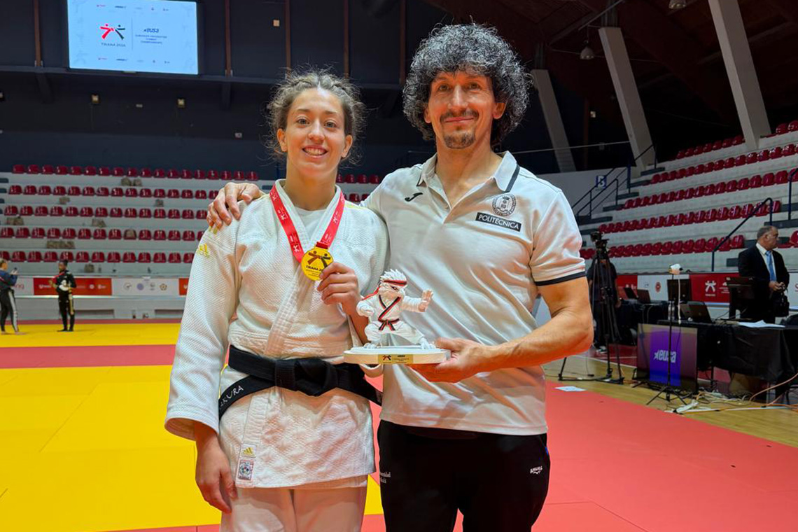 Alba Juan brilla en Torrejón de Ardoz con su medalla de plata en el Campeonato de Europa Universitario de judo