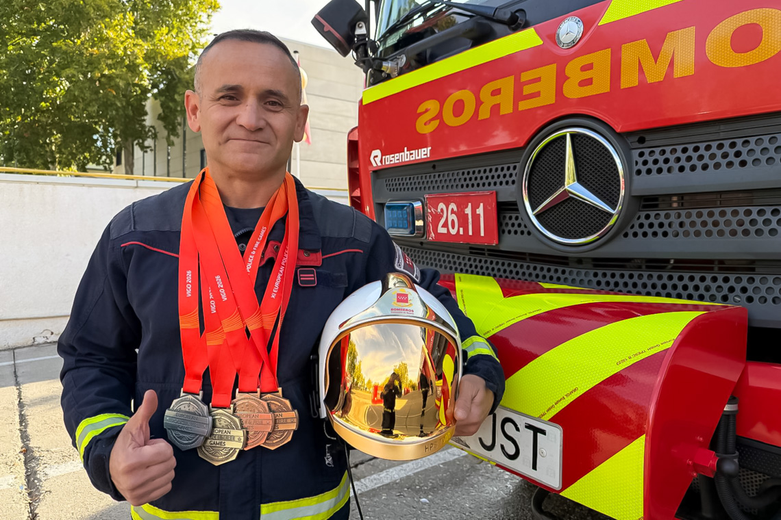 Francisco José Montes brilla en los Juegos Europeos de Policías y Bomberos en Torrejón de Ardoz