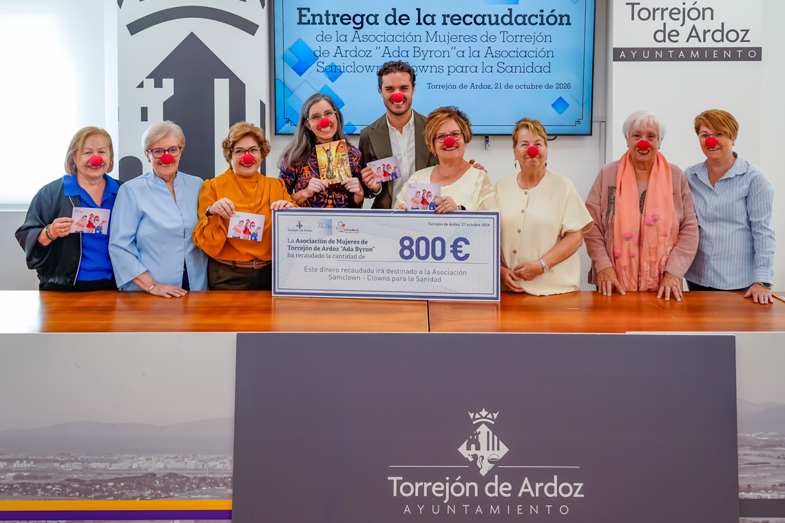 Torrejón de Ardoz se une a la solidaridad con la donación de 800 euros a Saniclown