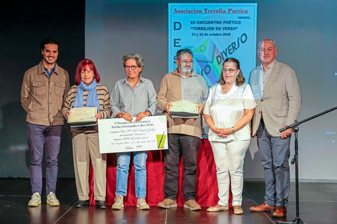 Torrejón rinde homenaje a Fernando Calvo en la edición 2026 de 'Torrejón en verso'