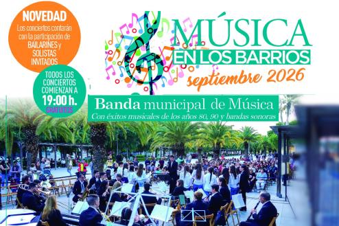 “Música en los Barrios” con la Banda Municipal de Música 