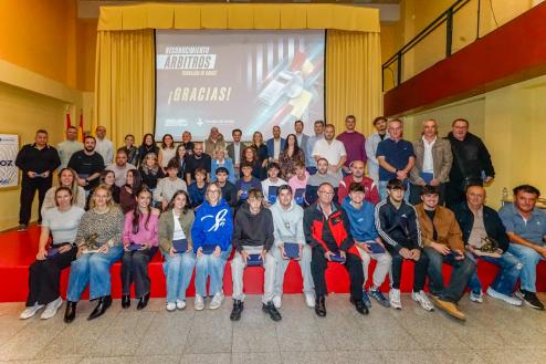 Homenaje a los árbitros de las ligas locales de fútbol, fútbol sala, baloncesto y voleibol