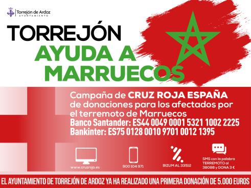 Campaña de donación para los afectados por el terremoto de Marruecos