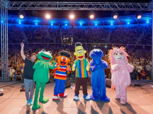 Entre los conciertos hubo animación