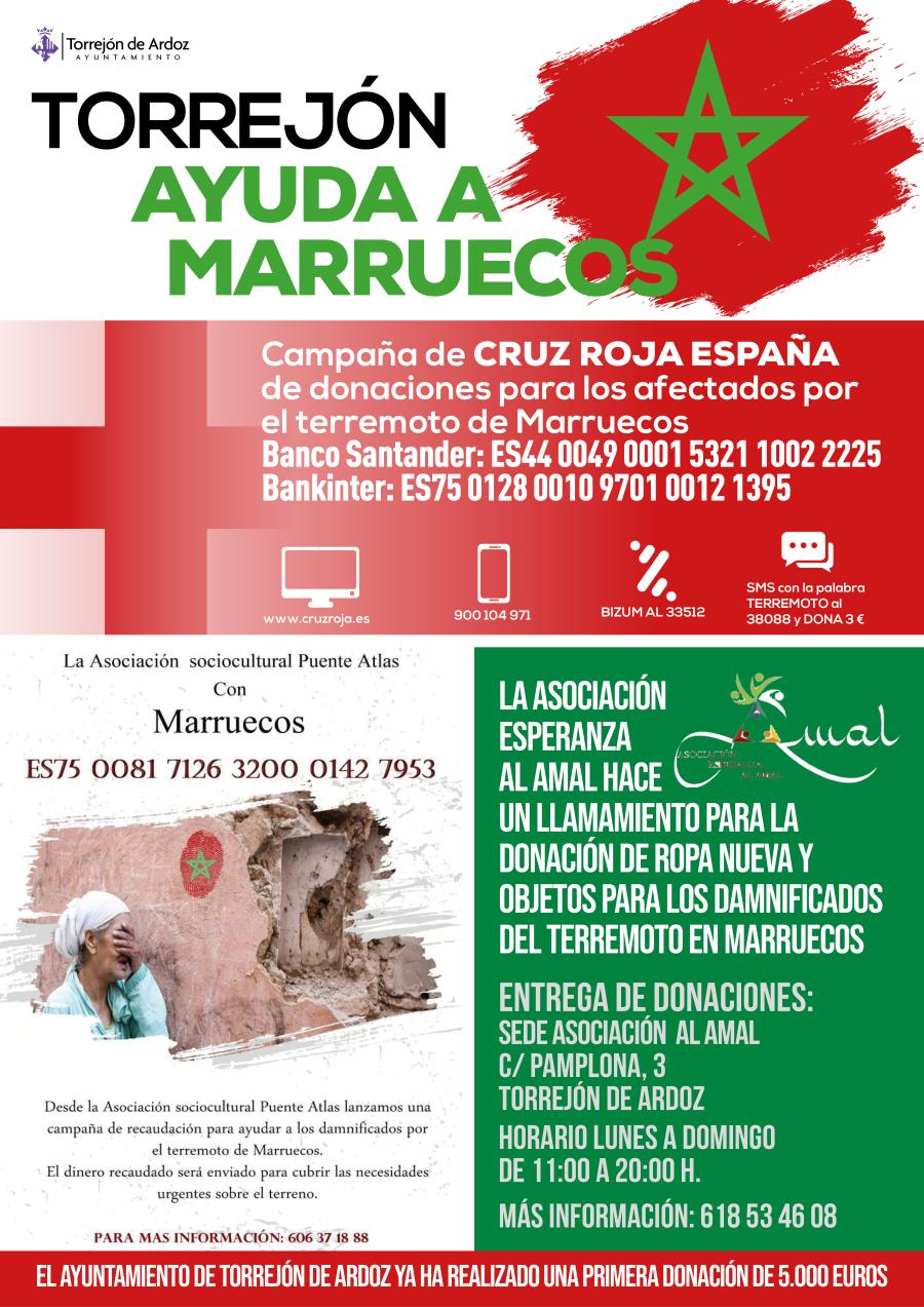 Torrejón de Ardoz ayuda a Marruecos