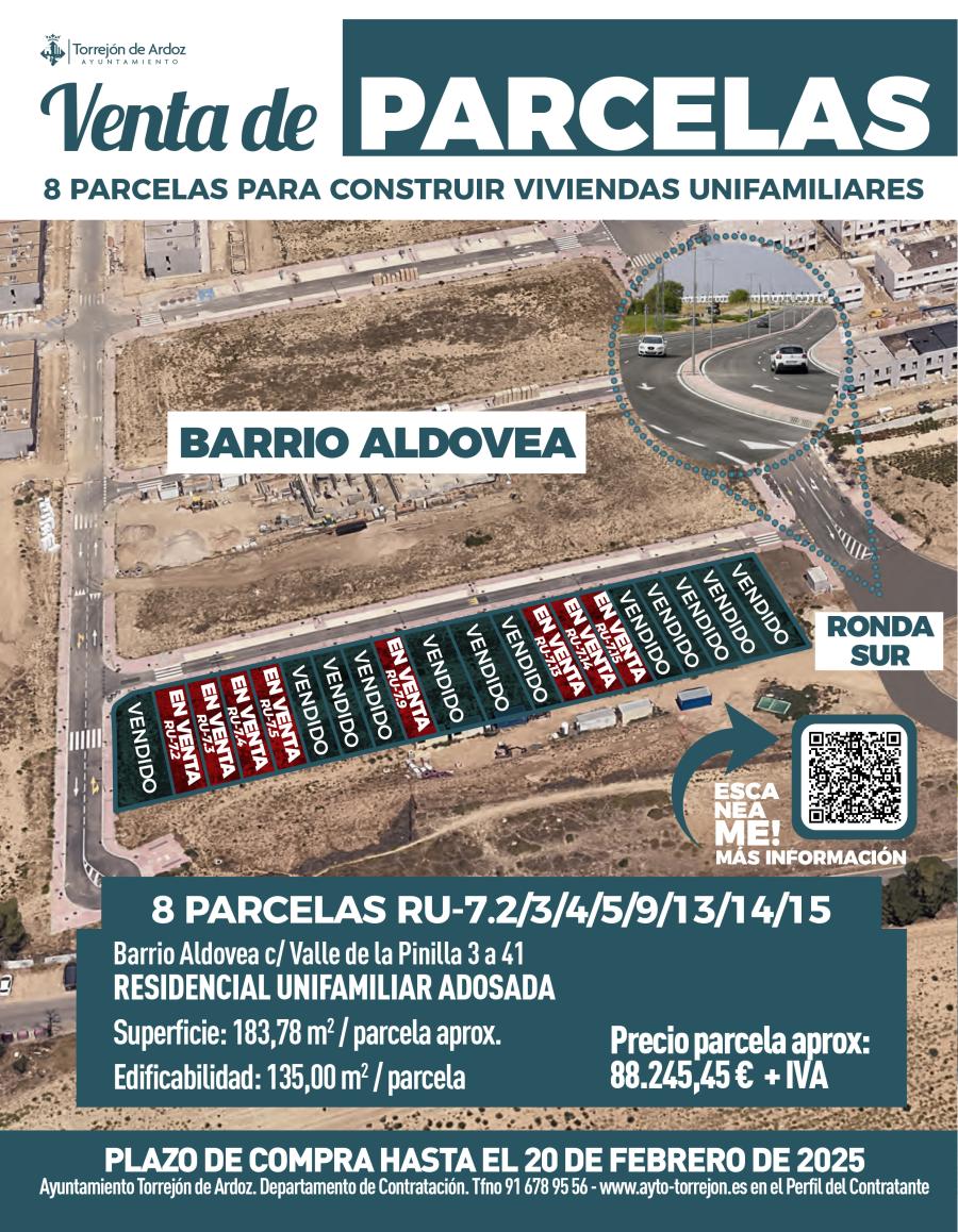 Venta de parcelas en Barrio Aldovea