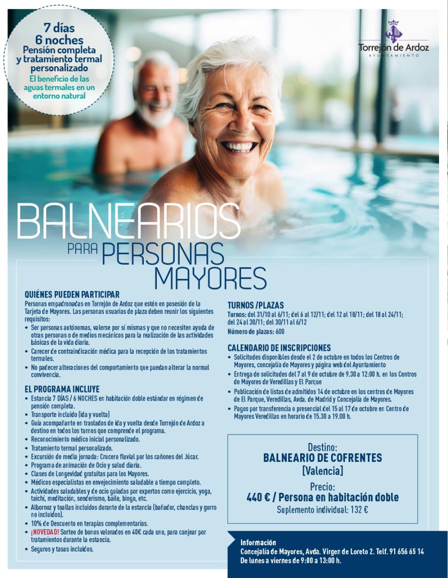 Programa Balnearios Mayores 25