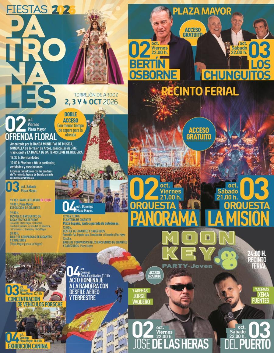 Fiestas Patronales 2026 Torrejón de Ardoz