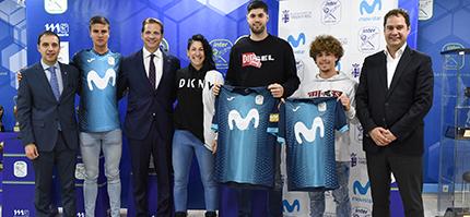 Movistar Inter homenajeó a los deportistas torrejoneros Miriam Gutiérrez, Santi Yusta, Pablo Sánchez Valladares y Mario Sobrino