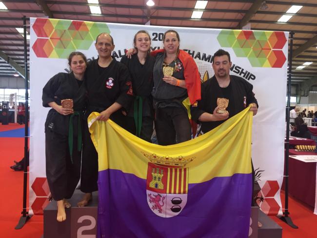 La torrejonera Cristina Álvarez, se proclama campeona del mundo de defensa personal y subcampeona en kata con armas en la categoría de maestros en el World All Styles Championships 2019 celebrado en Portugal 