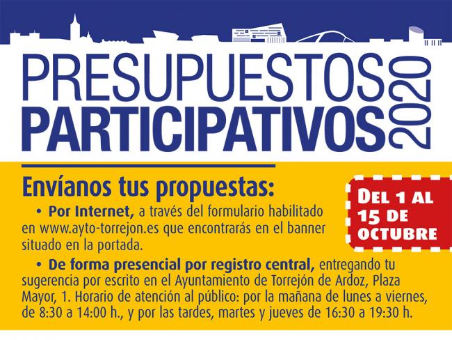 Presupuestos participativos 2020 Torrejón de Ardoz