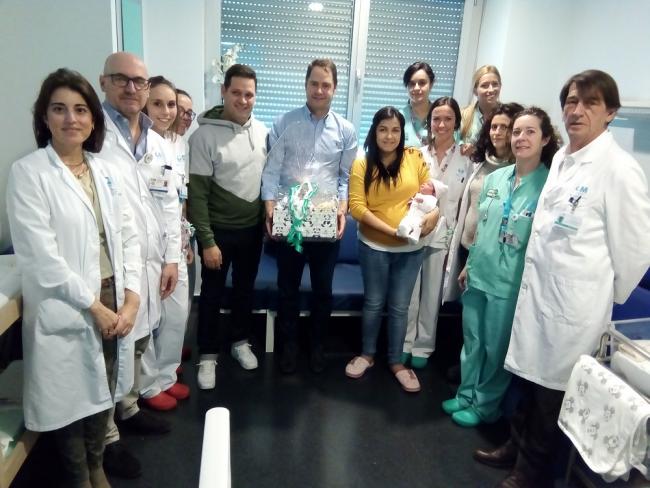 Primer bebé de familia torrejonera nacido en 2020 en el Hospital Universitario de Torrejón
