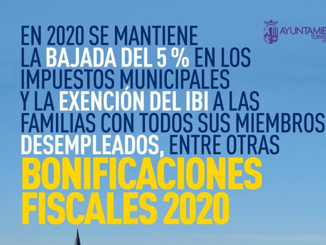 Bonificaciones fiscales Torrejón de Ardoz 2020