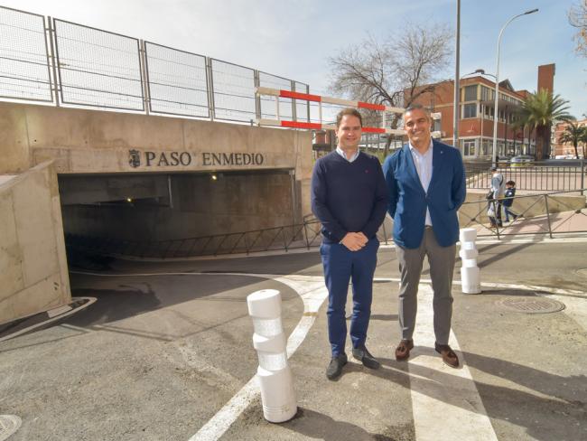 Abierto al tráfico el nuevo túnel de la calle Enmedio bajo las vías del tren
