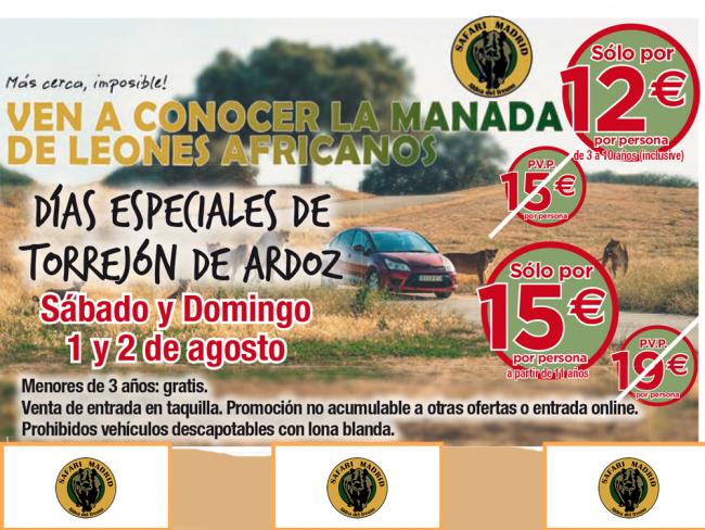 Safari Madrid Días especiales de Torrejón