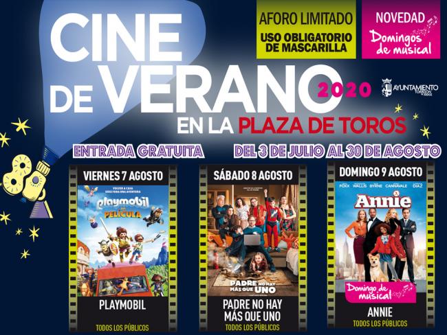 Cine de verano 7,8 y 9 agosto