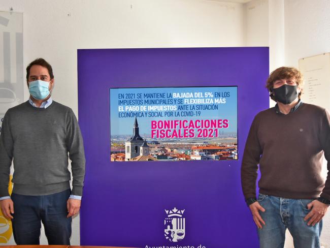 En 2021 se mantiene la bajada del 5% de los impuestos municipales y se flexibiliza más el pago de impuestos ante la situación económica y social por la Covid-19
