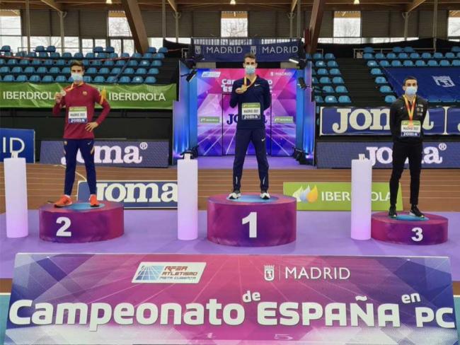 El torrejonero Pablo Sánchez-Valladares, subcampeón de España absoluto de 800 metros lisos en pista cubierta 