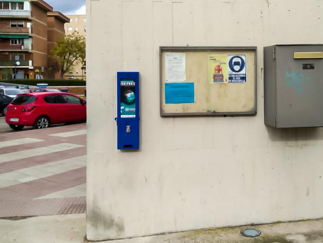 Máquinas expendedoras de productos homologados para la prevención de la COVID-19