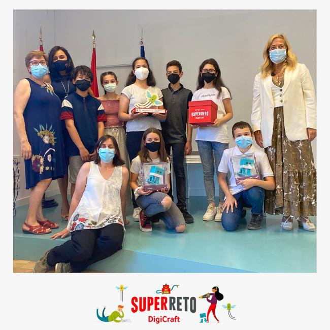 El CEIP La Gaviota de Torrejón de Ardoz, premiado por su proyecto “El cole del futuro” del SuperReto DigiCraft