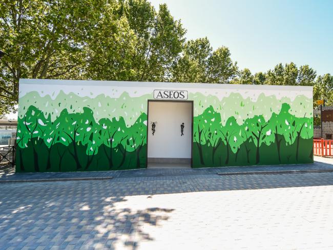 Nuevo edificio de aseos en el Parque Europa 