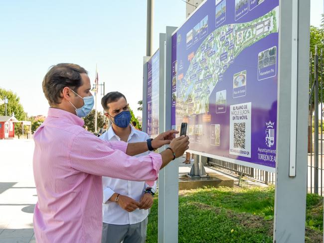 Nuevos paneles y códigos QR Parque Europa