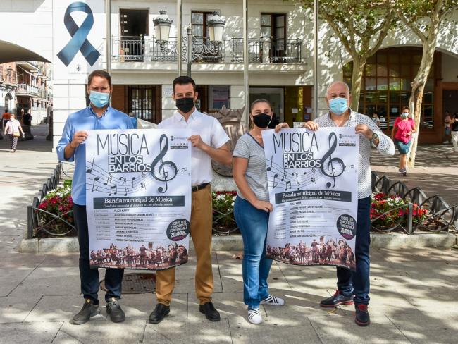 El Ayuntamiento de Torrejón de Ardoz pone en marcha la iniciativa cultural gratuita ‘Música en los barrios’ que comienza este fin de semana con un concierto el sábado, en la plaza Mayor, y otro el domingo, en el Auditorio del Parque Carmen Laforet