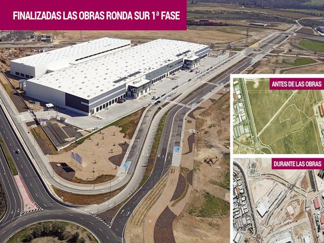 Finalizadas las obras de la 1ª fase para completar la Ronda Sur hasta la M-45