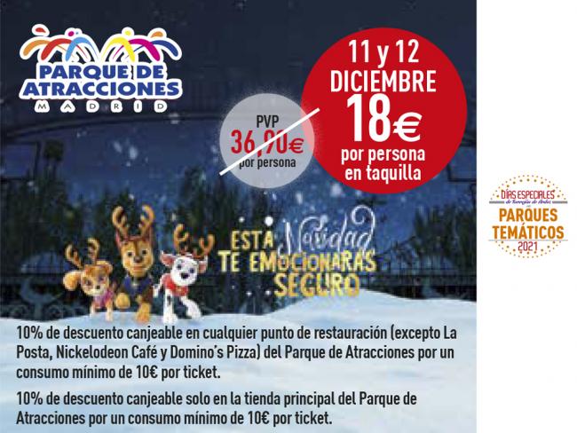 Este fin de semana regresan los Días Especiales de Torrejón de Ardoz a los parques temáticos con descuentos en el Parque de Atracciones