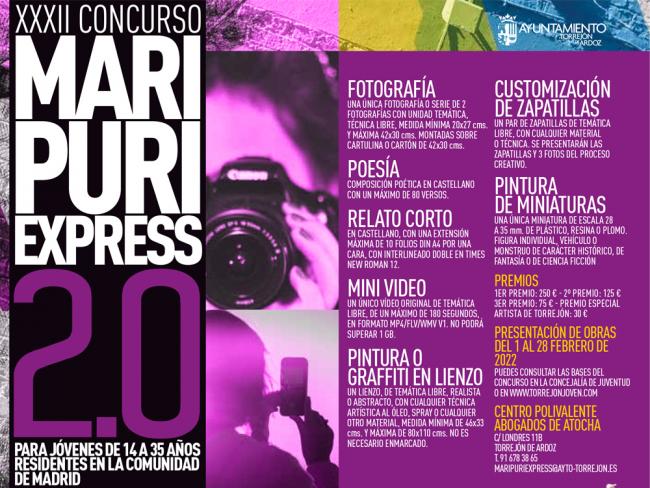 Abierto el plazo de inscripción del XXXII Concurso Mari Puri Express 2.0, que este año aumenta la cuantía de los premios 