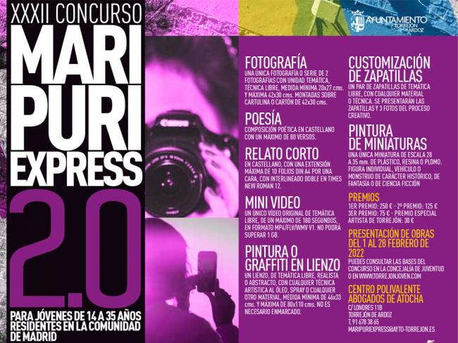 Hoy acaba el plazo de inscripción del XXXII Concurso Mari Puri Express 2.0, que este año aumenta la cuantía de los premios 