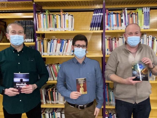 Los escritores de Torrejón de Ardoz, Alberto Plaza, Carlos Godoy y Acislo Manuel Ruiz, presentaron sus últimas creaciones 