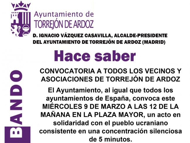 Concentración solidaridad Ucrania