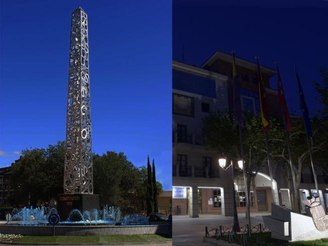 Torrejón de Ardoz se sumó, el pasado sábado, a “La Hora del Planeta” apagando la fachada del Ayuntamiento y el Obelisco de la avenida de la Constitución entre las 20:30 y las 21:30 horas