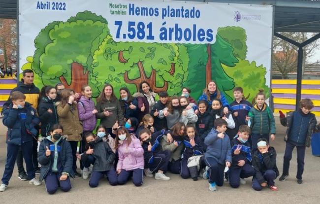 Torrejón celebra el Día del Árbol con la plantación de 200 árboles por parte de 600 escolares de la ciudad