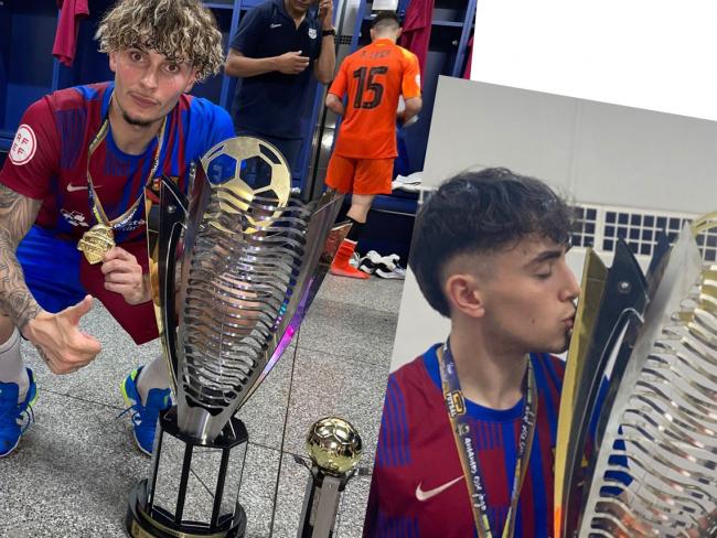  Campeones del mundo sub-21 de clubes de fútbol sala con el Barça