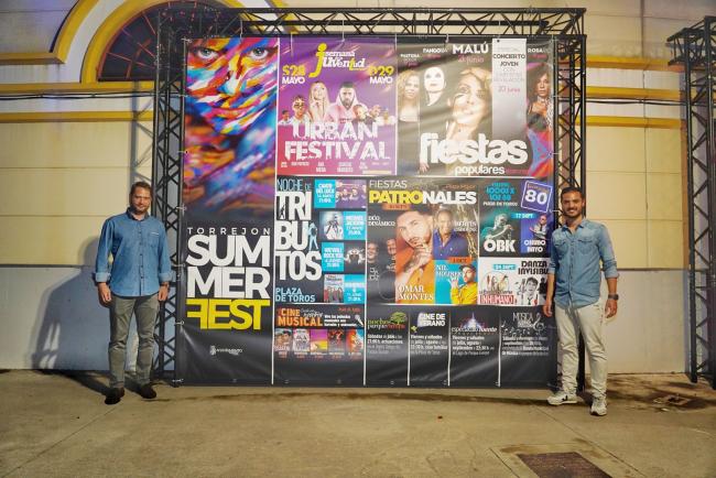 Presentado el nuevo festival “Torrejón Summer Fest”, con grandes conciertos, eventos lúdicos y culturales, todos ellos gratuitos para los vecinos de la ciudad