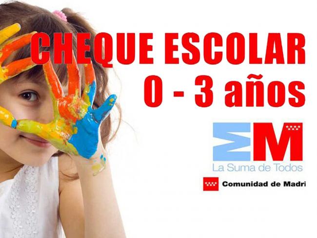 Cheque guardería de la Comunidad de Madrid 