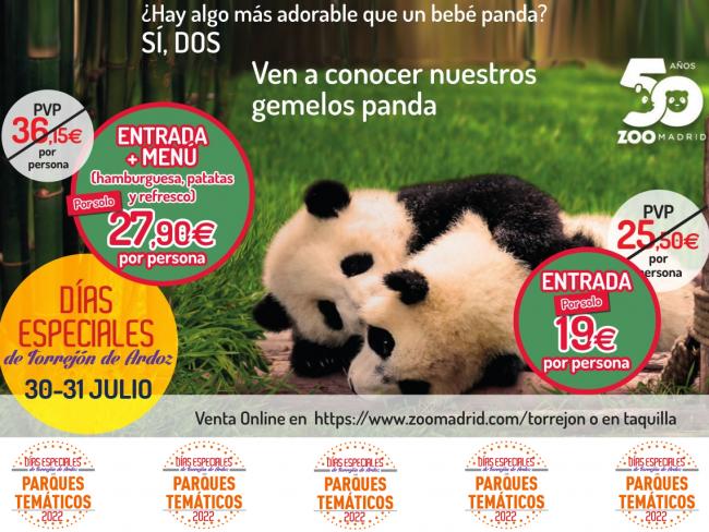 Este sábado 30 y el domingo 31 de julio, continúan los Días Especiales de Torrejón de Ardoz con descuentos en el Zoo Aquarium 