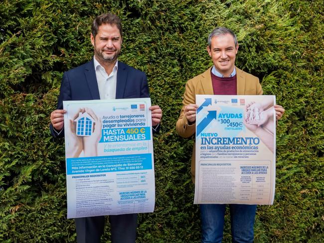 El alcalde, Ignacio Vázquez, impulsa un nuevo incremento del 62,5% en las ayudas a desempleados para el pago de su vivienda y de un 17% en las ayudas a las familias más vulnerables para la adquisición de productos de alimentación e higiene 